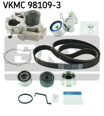 VKMC 98109-3 SKF - Насос охолоджуючої рідини + комплект зубчатого ремня0